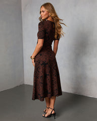 Rooted Season Paisley Midi Sweater Dress