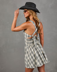 Dyanne Plaid Print Mini Dress