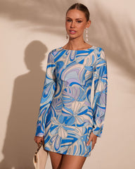 Saltwater Society Abstract Mini Dress