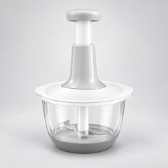 🥩🥕Multifunctional Press-and-Chopper | Manual Vegetable and Meat Grinder with 3D Stainless Steel Blade