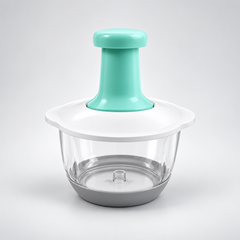 🥩🥕Multifunctional Press-and-Chopper | Manual Vegetable and Meat Grinder with 3D Stainless Steel Blade