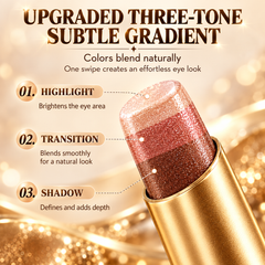 4-piece-4-Color Gradient Eyeshadow Stick Set – Creamy, Shimmer & Blendable
