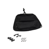 Black Ripstop Front Bag with Black Bungee Cord