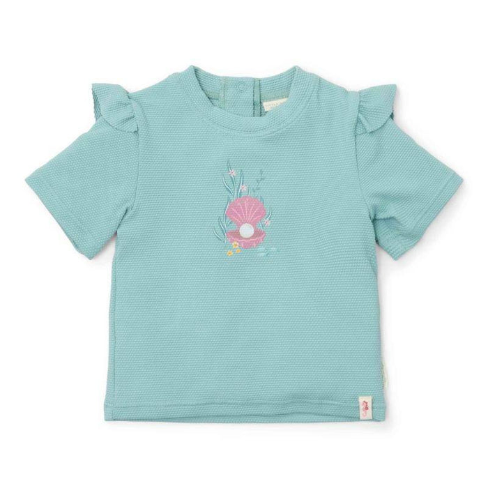 Kurzärmeliges Schwimmshirt Ocean Treasures Surf Blue | Little Dutch