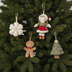 Weihnachtsbaum Anhänger Set Rosa GRS