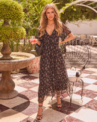 Secret Bloom Floral Maxi Dress