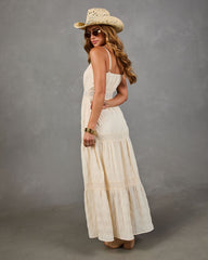 Sunkiss Veil Lace Trim Maxi Dress