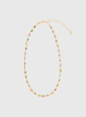 Americano Gemstone Necklace Gold