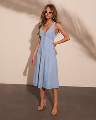 Kianne Denim Midi Dress