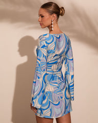 Saltwater Society Abstract Mini Dress