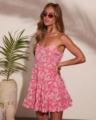 Floral Escape Tiered Floral Mini Dress
