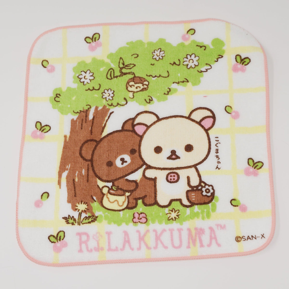 2016 Korilakkuma & Chairoikoguma Hand Towel - Rilakkuma Honey Forest San-X