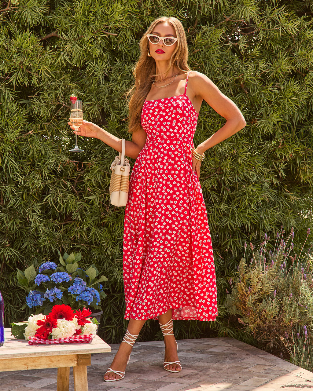 Petal Days Floral Midi Dress