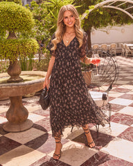 Secret Bloom Floral Maxi Dress