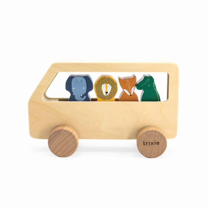 Trixie Tierbus aus Holz mit herausnehmbaren Tierfiguren