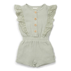 Jumpsuit ärmellos Grass Green | Little Dutch