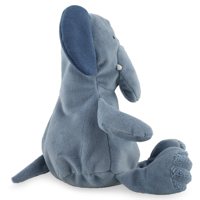 Trixie Kuscheltier Frau Elefant Baby – Detailansicht des weichen Tierfreunds aus recyceltem Crystal-Velboa-Stoff