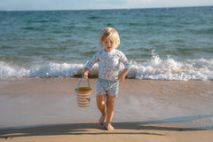 Langärmeliges Schwimmshirt Seashells Multi-colour | Little Dutch