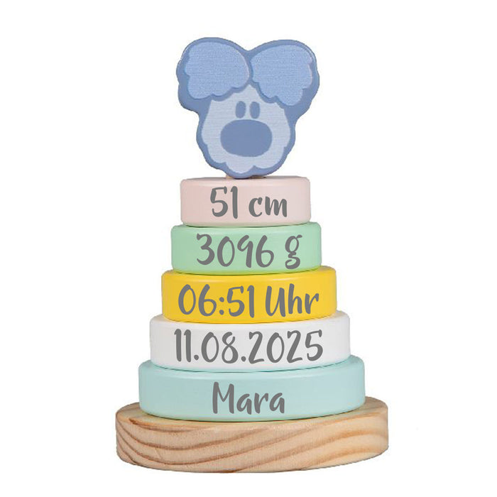 Wusel Baby Stapelturm mit Druck-Personalisierung