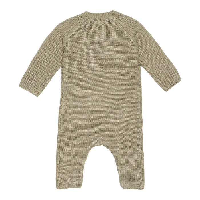 Strick-Strampler Sailors Bay Olive | Little Dutch