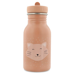 Trixie Trinkflasche Frau Katze 350 ml aus Edelstahl – Kinderflasche mit Katzenmotiv und kindgerechtem Verschluss