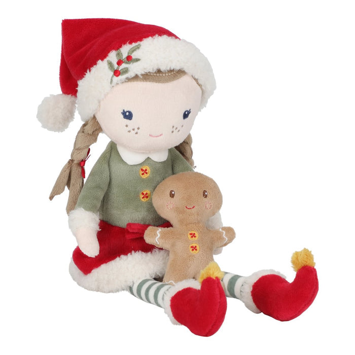 Weihnachtspuppe Rosa mit Lebkuchenmann – Produktansicht
